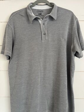 Chaps Men’s Polo Shirt - Heather Gray